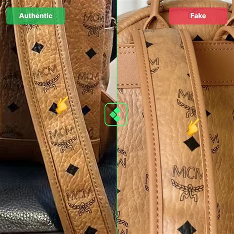 if the brass changes.color.on your mcm bag is fake|genuine mcm bag pattern.